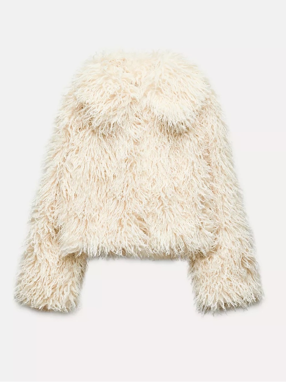 Zara Cream Teddy Jacket WORN ONCE